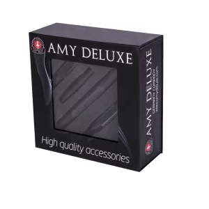 Amy Deluxe Silicone Hose With Aluminium Mouthpiece In Box Black