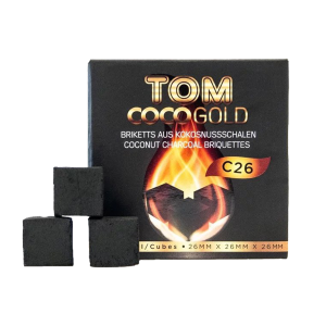 Tom Coco Gold 26mm Κάρβουνο Ναργιλέ 1kg hookahshop.gr
